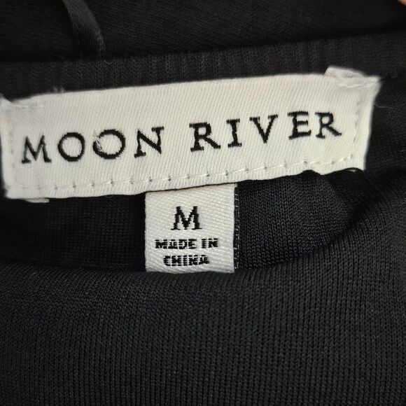 Moon River Black Back Cut Out Bubble Short Sleeve Fit & Flare Mini Dress… - Picture 11 of 13